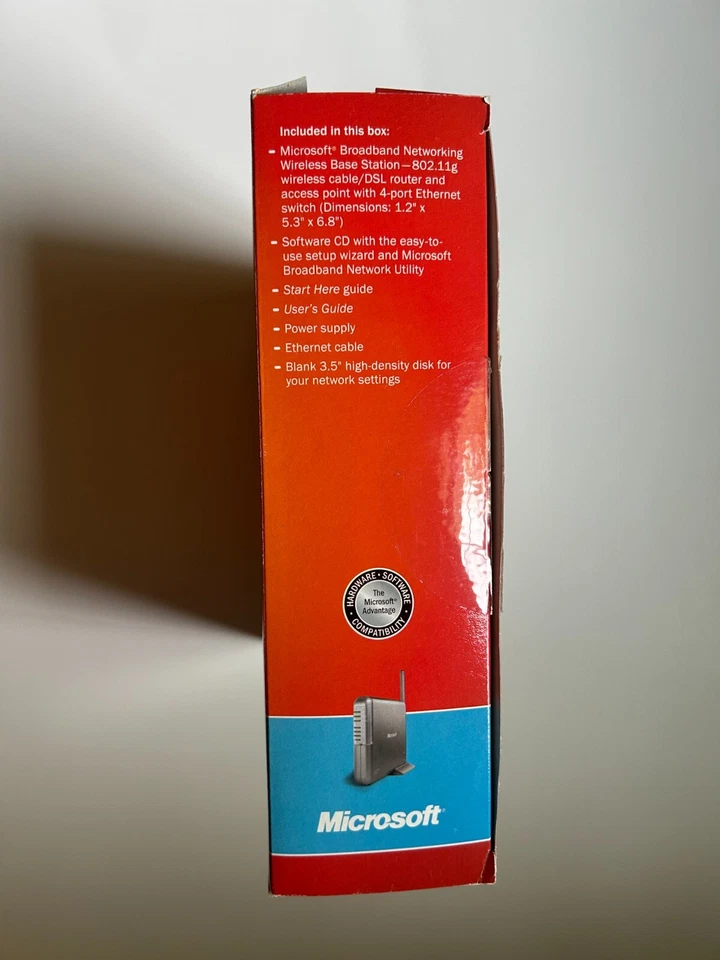 MICROSOFT WIRELESS - BASE STATION, MN-700, Wireless- G ROUTER New - Image 3 of 4