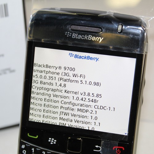 Rare Vintage Blackberry Bold 9700 DigiTel Phone WiFi Black In Box Complete - Picture 3 of 4