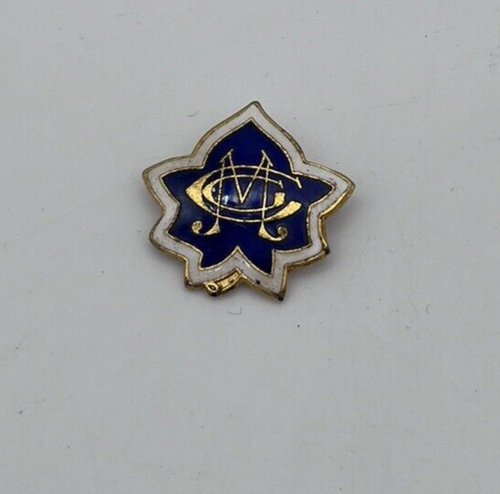 Insignia esmaltada MGC de niñas metodistas de la década de 1930