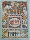 ART NOUVEAU STAINED GLASS ENGRAVING COLORS SALMAIN BELGIUM A01
