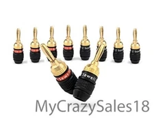 Deadbolt Banana Plugs 5-Pairs by Sewell,2Pack