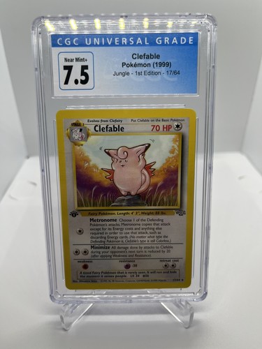 Clefable (1st Edition) graded CGC 7.5 for sale on eBay