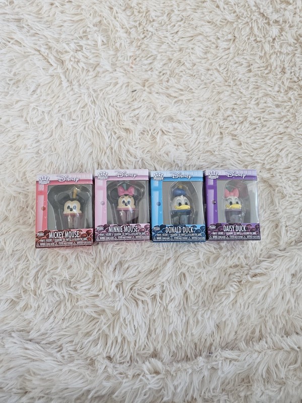 Disney Funko Minis Boba Tea Full Set Of 4 Mickey Minnie Daisy Donald New/Sealed