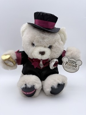Dandee Int Groom Teddy Bear Plush Tuxedo Top Hat Wedding Valentine Collectible