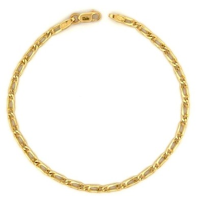 14Kt, 18Kt, 22Kt Real Solid Yellow Gold Hen Party Wear Men's Rada Bracelet
