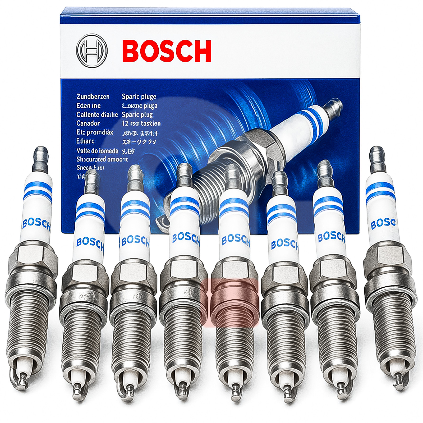 Set 8 Spark Plugs Bosch Alfa Romeo 145 147 156 Gtv Spider 1.4 1.6 1.8 2.0 Twin