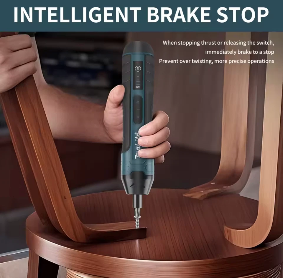 Akku-Elektroschrauber von Makita, 1300 mAh, wiederaufladbar USB C - Bild 4 von 4