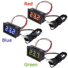 0.56" DC 12V Temperature Sensor Meter LED Digital Thermometer Detector NTC Probe