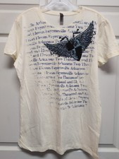 Ivory T Shirt Womens Size 2XL Short. Sleeves. Fayetteville. Arkansas