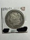 1890-CC Morgan Silver Dollar XF Details Cleaned Better Date CC