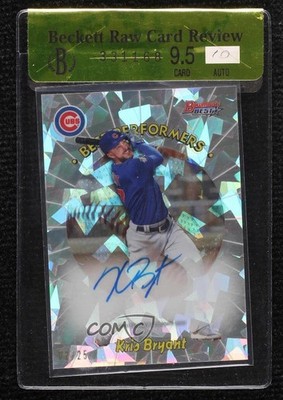 2018 Bowman's Best 1998 Performers Atomic Refractor 2/25 Kris Bryant Auto 1l2