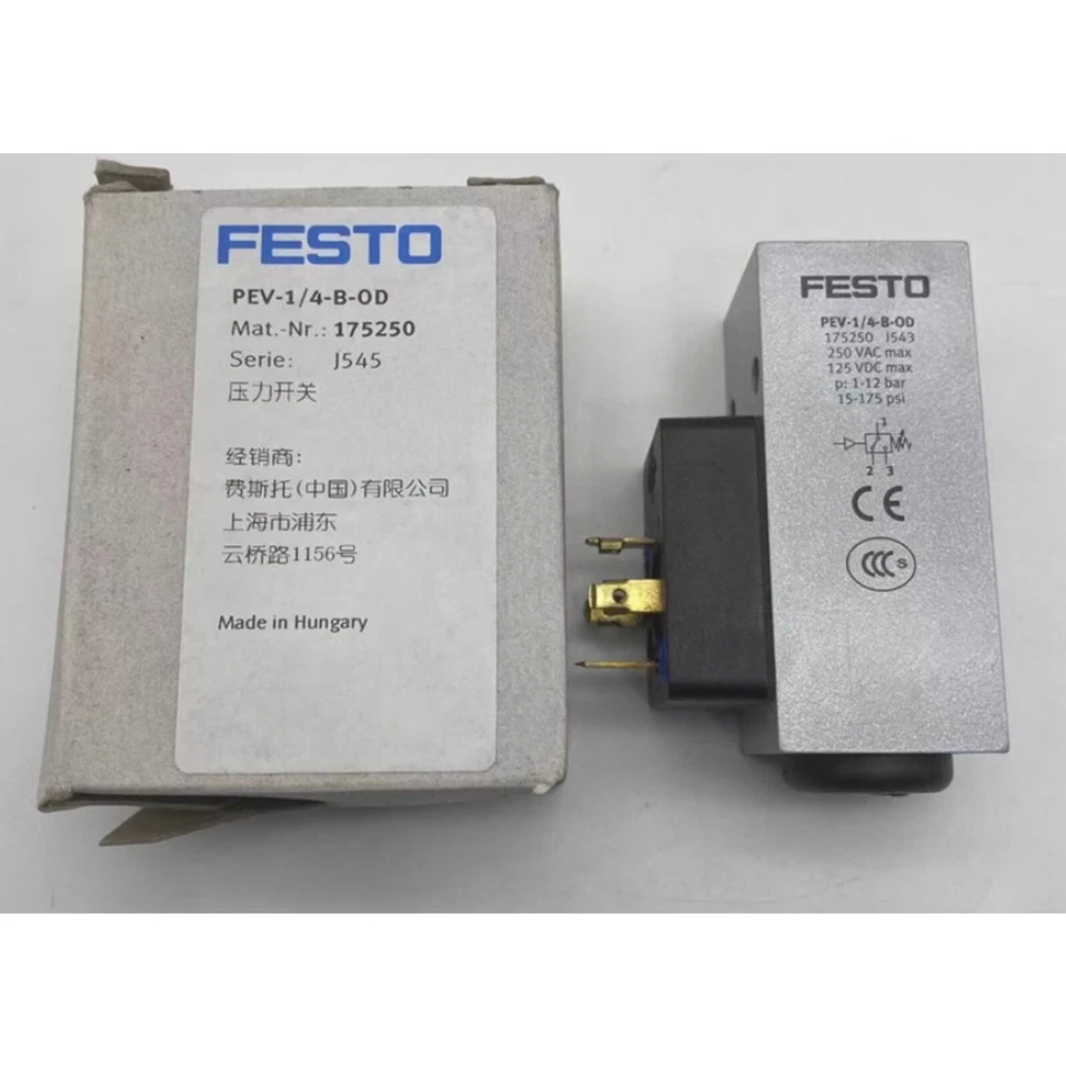 New Festo 175250 PEV-1/4-B-OD Pressure switch - Image 4 of 4