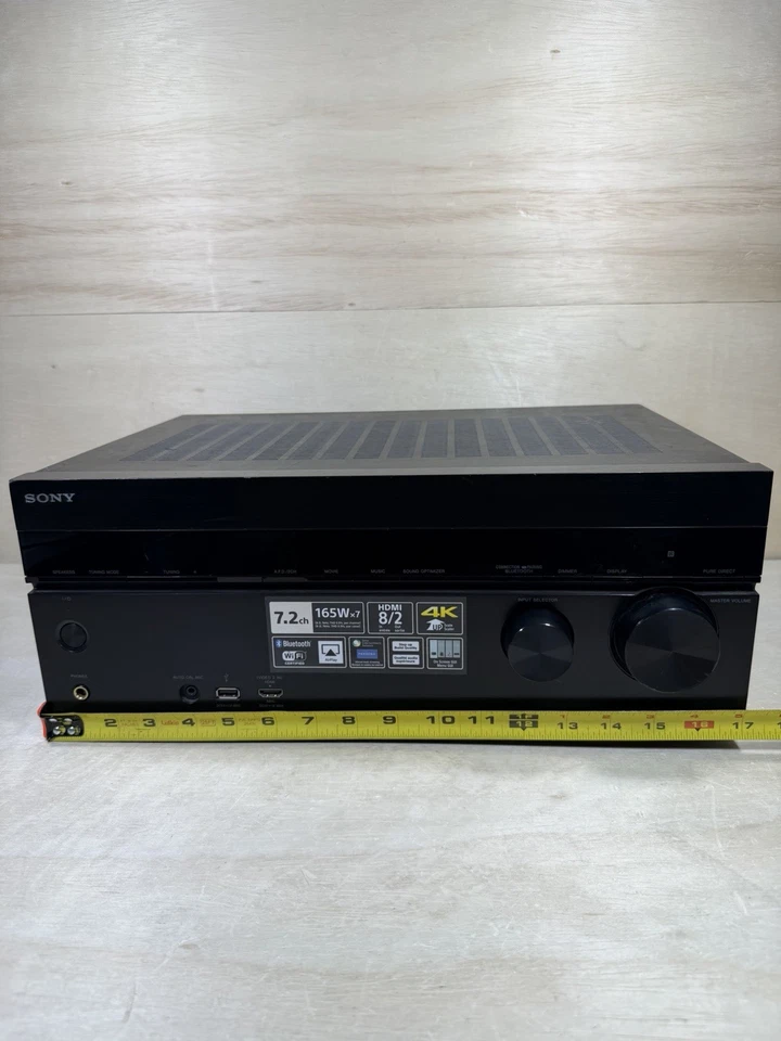 Sony STR-DN1040 7.2-Channel 4K Wi-Fi / Bluetooth AirPlay Receiver (no remote) - Image 3 of 4