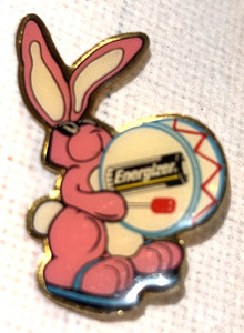 Energizer Bunny Battery Advertising Pin Back