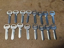 Lot Of Blank Keys For Ford Models - "Family Of Fine Cars"  8 Pairs (16 Keys)