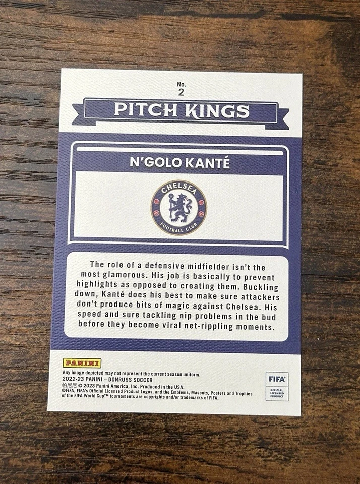 2022-23 Panini Donruss - Pitch Kings N'Golo Kante #2 Green - Image 2 of 2