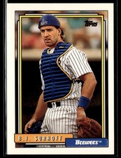 1992 Topps #718 B.J. Surhoff Baseball Card 1102X