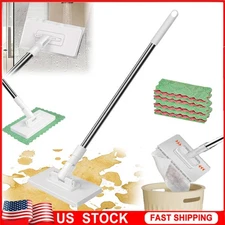 Disposable Dust Mop with 4 Reusable Cloths for Easy Cleaning and Dust Control🔥