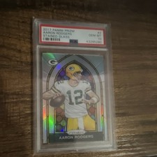 2017 Panini Prizm Stained Glass Silver Prizm Aaron Rodgers #2 PSA 10 Packers