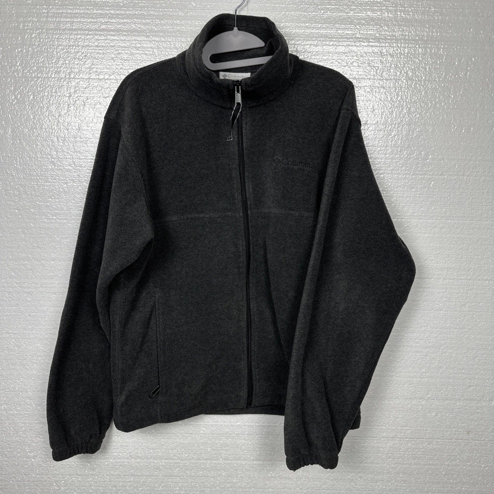 Columbia Sportswear Jacket SMALL Grey Mens Fleece Full Zip XM6861