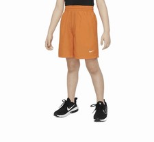 Nike Boy's Dri-Fit MULTI Woven SHORT SAFETY ORANGE Size Small