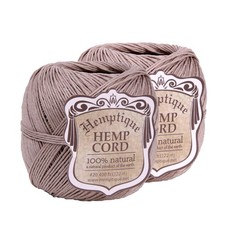 100 Hemp Cord Ball - 122 Meter Hemp String - 1 mm Cord Thread for Jewelry Ma...