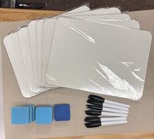Small White Board 6 Pack Dry Erase Boards 9 X 12'' Mini White Board Double Sided