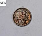 1936 Buffalo Nickel ~ Almost Uncirculated AU Rainbow Toned ~ ZB122