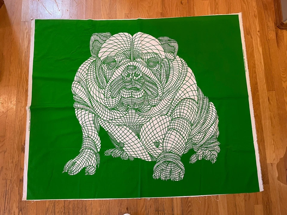 Тканевая панель Kristine Mansburg IKEA Bulldog зеленая - прочитайте описание о размере - Изображение 3 из 4