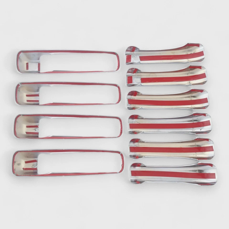 Cubierta patentada de manija de puerta cromada a presión para 13-18 Ram 3500 Foto 4 de 4