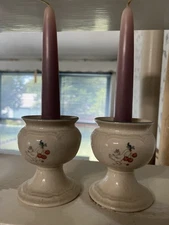 International China Marmalade Candlestick Holders (pair) Goose