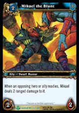 Heavy Play WoW TCG Mikael the Blunt Blood of Gladiators World of Warcraft