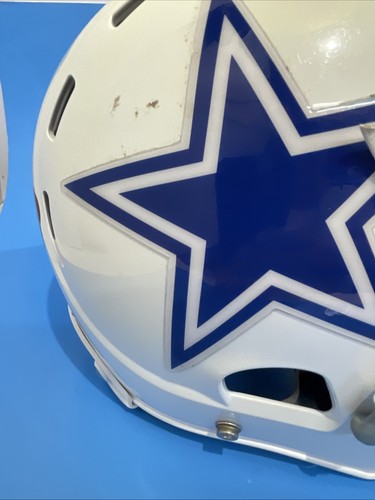 XENITH X2E YOUTH FOOTBALL HELMET 2016 Blue / WHITE Face mask SIZE Medium - Picture 11 of 17