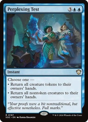 NM Perplexing Test, MTG, Strixhaven Commander, Magic the Gathering, 197