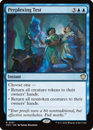 NM Perplexing Test, MTG, Strixhaven Commander, Magic the Gathering, 197