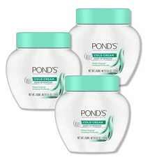 POND'S Cold Cream Makeup Remover Deep Cleanse 9.5oz Pack 3