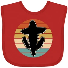 Inktastic Cactus Cinco De Mayo Vintage Baby Bib Retro Southwestern Arizona Funny