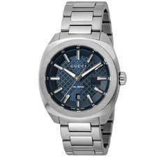 Gucci GG2570 YA142314 Men’s Watch – 40 mm Stainless Steel Bracelet & Blue Dial