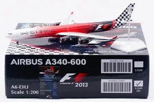 SQ Wings 1:200 Etihad Airways "2013" A340-600 Diecast Jet Model A6-EHJ Flap Down