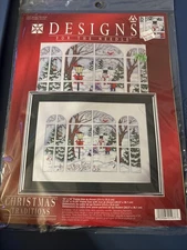 Designs For the Needle WINTER WINDOW #1977 Cross Stitch Kit Christmas Traditions