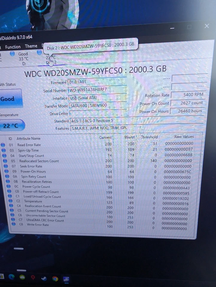 G Drive 2TB Portable Hard Drive, please read descripton  - Image 2 of 4