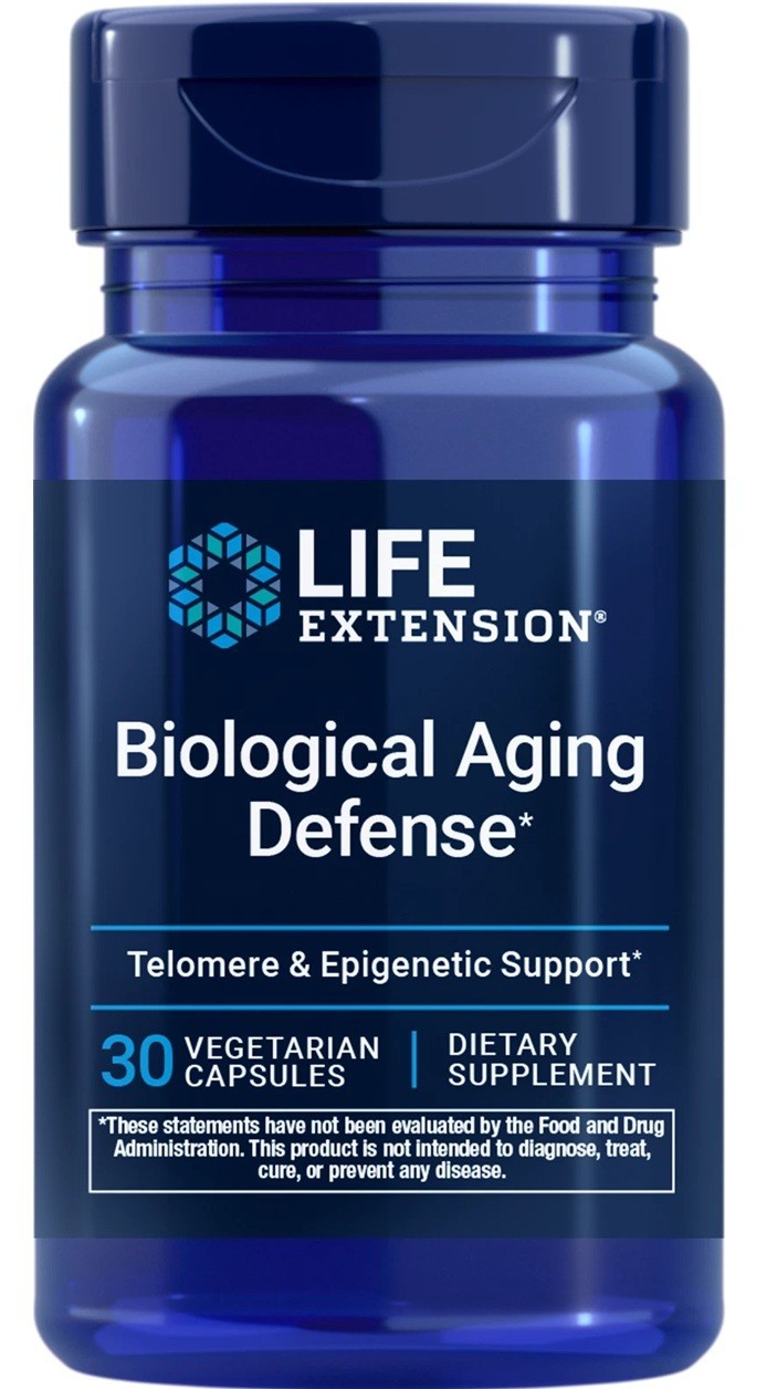 Продление жизни, Биологическая защита от старения, длина теломер на 30 капсул/метилирование ДНК