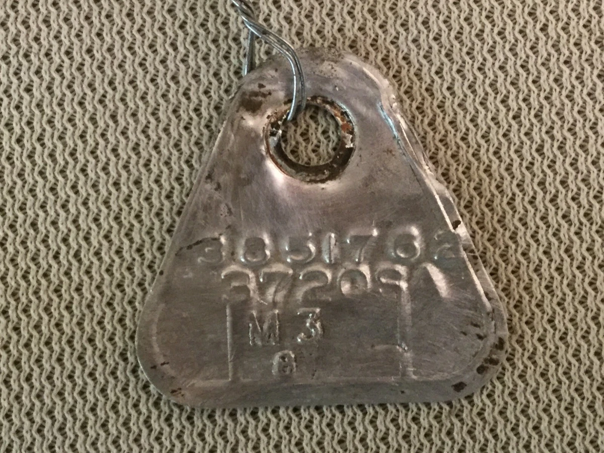 1964 Corvette AFB Carb ID Tag aluminum GM# 3851762 Carb #37205 