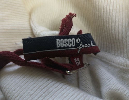Bosco Women's White Turtleneck Wool Cashmere Jumper Size M Medium New With Tags - Picture 3 of 5