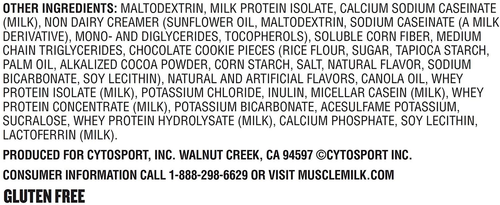 Muscle Milk Gainer Protein Powder, Chocolate, 32g Protein, 5 Pound - Picture 11 of 11