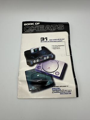 ULTRA gameplayers BOOK OF CHEATS Vintage For Nintendo 64, SEGA Saturn, & Ps1