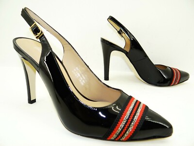 Gennia pumps high heels sandals heels women's shoes leather size 40 Black
