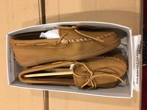 natural moosehide moccasins