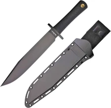 Cold Steel Trail Master Fixed Knife 9.5" 52100 Steel Blade Black Kray-Ex Handle