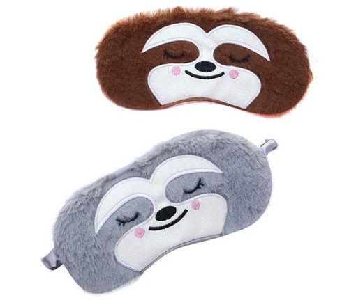 Lazy SLOTH Set Regalo Uomo Coppia Calzini Cotone Soffice Maschera Occhi per Lui Ragazzi Regali - Foto 10 di 18